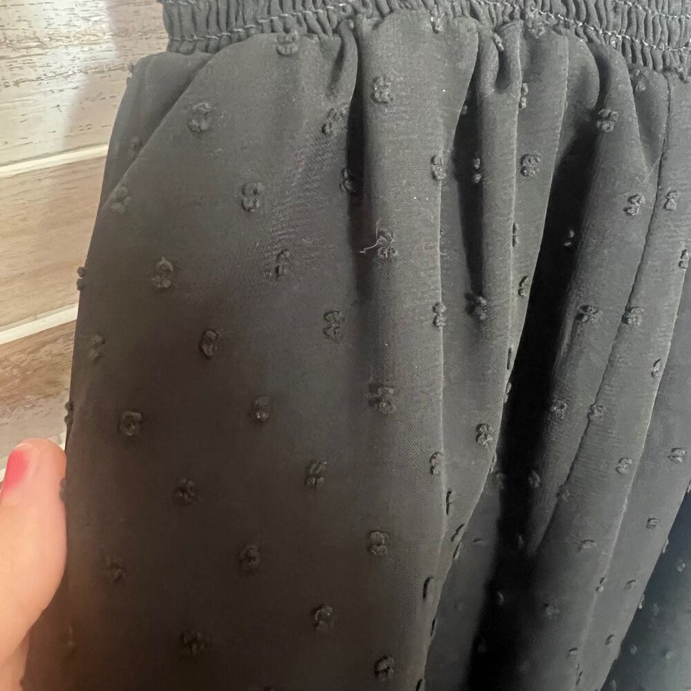 UNIVERSAL STANDARD Women's XS 10 12 Blair Swiss Dot Midi Skirt Chiffon Black - Picture 11 of 14